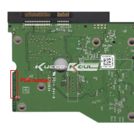 Western Digital WCAL81105803 2060-001267-001 REV A (2510) PCB for Sale